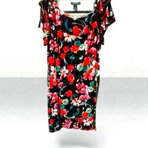 CATHERINE'S New Plus size cold shoulder floral midi dress